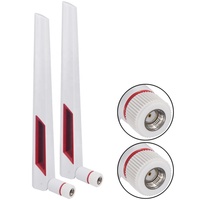 RP-SMA de antena de doble banda, amplificador Universal Wlan, 2,4G, 5,8G, 5Ghz, 2,4 Ghz, color blanco