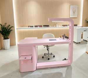 Mesa <span class=keywords><strong>de</strong></span> Manicura con Colector <span class=keywords><strong>de</strong></span> Polvo Incorporado, Luz LED, Cajón <span class=keywords><strong>de</strong></span> Almacenamiento, Estación <span class=keywords><strong>de</strong></span> Trabajo Moderna para Salón <span class=keywords><strong>de</strong></span> Uñas y Spa <span class=keywords><strong>de</strong></span> Belleza para Técnicos <span class=keywords><strong>de</strong></span> Uñas - Product Image 1