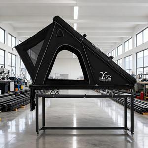 เต็นท์หลังคารถยนต์ทรงสามเหลี่ยมแบบใหม่ ขนาด 210x130x150 ซม. ทำจากอลูมิเนียมแข็งแรง - Product Image 2