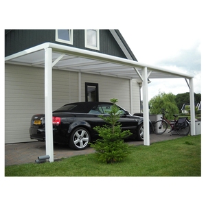 De Metal de aluminio marco de aluminio garaje pérgola/entrada cochera dosel/6x3m de aluminio cochera con techo de cristal - Product Image 5