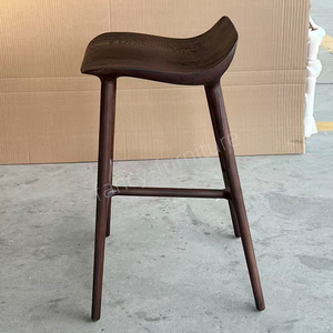 Chaise <span class=keywords><strong>de</strong></span> bar en bois nordique, mobilier <span class=keywords><strong>de</strong></span> <span class=keywords><strong>salle</strong></span> <span class=keywords><strong>à</strong></span> <span class=keywords><strong>manger</strong></span>, tabourets <span class=keywords><strong>de</strong></span> bar modernes et minimalistes pour la cuisine - Product Image 4
