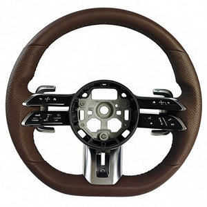 Volante de Cuero Personalizado de Fábrica para <span class=keywords><strong>Mercedes</strong></span> <span class=keywords><strong>Benz</strong></span> ML350 CLK500 C300 C350 <span class=keywords><strong>4matic</strong></span> R171 R230 E43 E53 E55 - Product Image 6