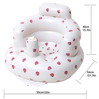 VFUN V029 Siège bébé gonflable pliable moderne sans BPA en PVC de qualité alimentaire, pour apprendre à s'asseoir, canapé portable pour repas, bain, alimentation et jeux