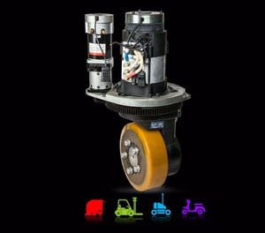 Shanghai Plutools-Accesorios de carretilla elevadora, Motor de <span class=keywords><strong>ACIM</strong></span> eléctrico de carga, ensamblaje de rueda de accionamiento AGV, Robot de 2300W y 24V, OEM - Product Image 5
