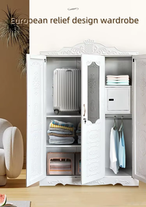 Steel Wardrobe Metal <strong>Cupboard</strong> Bedroom Closet with Adjustable Shelves <strong>Small</strong> <strong>Cupboard</strong> <strong>Storage</strong> - Product Image 4