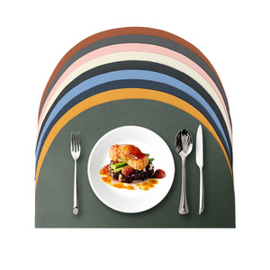 Tùy Chỉnh Nhà Hàng Sinh Thái Da Placemat Giả Cá Nhân Vegan Da Vòng Placemats Hai Mặt Cho Bàn Ăn - Product Image 2