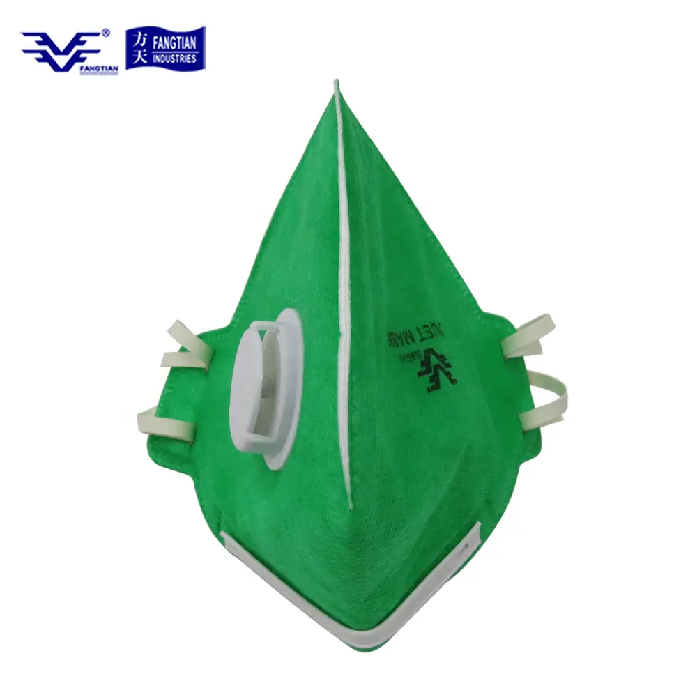Masque anti-poussière jetable CE FFP2 masque anti-poussière non tissé avec masque respiratoire à valve