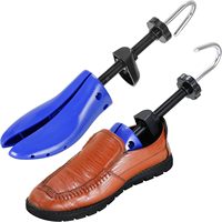 Arbre à chaussures en plastique unisexe Rangement 4 voies Taille variable UK 7-13 Extenseur pour largeur et longueur de chaussures pour pieds larges