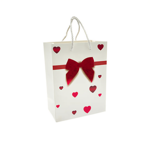 Sacchetto Regalo con Fiocco Rosso, Stampa Fustellata per San Valentino - Product Image 1