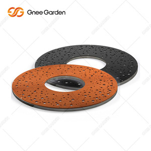 Grille d'arbre en acier Corten avec conception circulaire perforée pour la protection des racines des arbres de jardin en plein air - Product Image 6