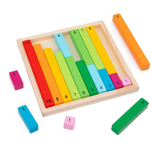 Jouets Montessori JET, tiges décimales et tiges de fractions pour l'apprentissage des mathématiques, jouets éducatifs adaptés à la maternelle - Product Image 3