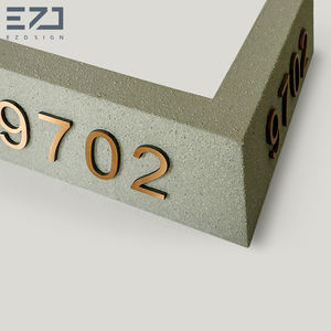 Panneau directionnel extérieur en pierre calcaire pour motel personnalisé <span class=keywords><strong>Apt</strong></span> Building Door Panneau mural d'angle double face pour numéro de chambre d'hôtel - Product Image 4