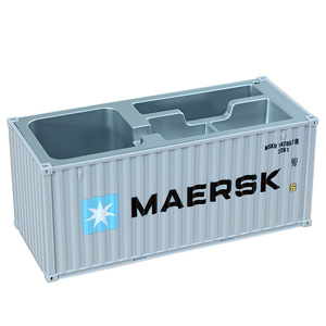 Porte-cartes de visite Maersk en forme de conteneur, boîte de rangement avec fente pour cartes de visite, pour l'organisation du bureau et les cadeaux - Product Image 5