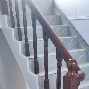 ราวจับเสาขนาดใหญ่ทำจากไม้เนื้อแข็งบันไดในร่มดีไซน์ทันสมัยหลากสไตล์เชื่อถือได้ - Product Image 1