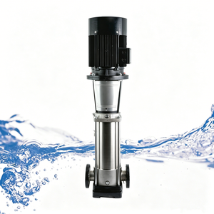 Pompe verticale multi-étages entièrement en acier inoxydable anti-corrosion, pompe de surpression sanitaire pour l'eau potable destinée au traitement de l'eau - Product Image 1