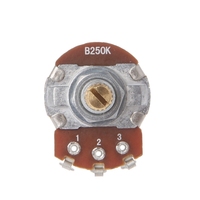 A250K/B250K Potentiomètre Cannelé Pot Guitare Électrique Effet Basse Ampli Tonalité Volume Pièces
