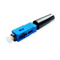 Fibra óptica rápida de alta calidad SC APC/SC UPC Conector rápido Cuña Tipo de tornillo Conjunto de campo Compatible con FTTH