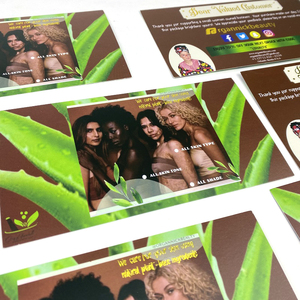 Tarjeta de <span class=keywords><strong>Descuento</strong></span> con Logotipo de Redes Sociales Impresa Personalizada OEM, Tarjeta de Agradecimiento para Empaques de Productos de Belleza - Product Image 4
