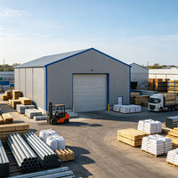 Entrepôt préfabriqué en structure acier robuste, prix direct usine, durée de vie de 70 ans, pour centre de recyclage