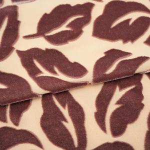 Tela Brocada Elástica de Poliéster Resistente a la Abrasión, Imitación Acetato, Spandex, con Diseño de Flores Tejidas en Terciopelo, Directo de Fábrica - Product Image 4