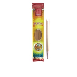 Encens indien brun divin Bathi Tulasi Surya, 50 bâtonnets, avec extrait pur de Tulasi, pour la prière matinale et l'arôme de la pièce - Product Image 1