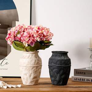 Jarrón <span class=keywords><strong>de</strong></span> Cerámica Estilo Wabi Sabi, Jarra <span class=keywords><strong>de</strong></span> Cerámica Vintage <span class=keywords><strong>de</strong></span> Alta Gama, <span class=keywords><strong>Flores</strong></span> <span class=keywords><strong>Secas</strong></span>, Estilo Chino, Decoración Hecha a Mano para la Entrada - Product Image 2