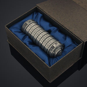 Nouveauté : Serrure à <span class=keywords><strong>code</strong></span> <span class=keywords><strong>Vinci</strong></span> à 8 chiffres, 16 cm, cadeau créatif haut de gamme, ornements en métal, serrure avec emballage cadeau - Product Image 2