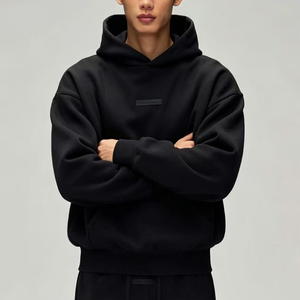 Sweat-shirt Essentiel sur mesure 100% Coton, coupe ample, anti-boulochage, SS22, avec lettrage floqué, couleurs Avoine Clair et Avoine Foncé, élastique, Super Hiver - Product Image 6