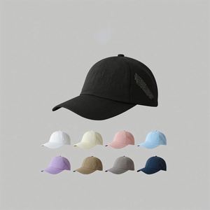 Quick Dry Thin Baseball Unisex Solid Color Mesh Cap Summer Outdoor Breathable Sunscreen Sunshade <b>Hat</b> <b>for</b> Men Women - Product Image 1