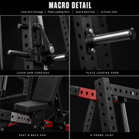 Équipement de fitness commercial REYK : Machine Smith multifonctionnelle à double système pour presse d'épaules, banc incliné et exercices abdominaux