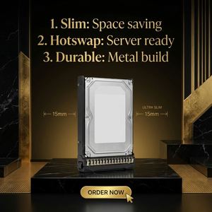 ฮาร์ดไดรฟ์สำหรับองค์กร P23608-K21 ความจุ 16TB SAS 12G ระดับธุรกิจสำคัญ 7.2K LFF LP Helium 512e ISE รองรับหลายผู้ผลิต - Product Image 5