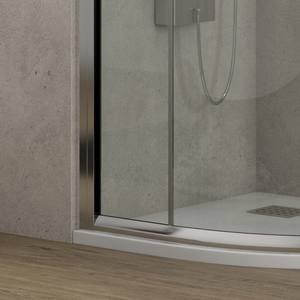 Kamalu K400 moderna cabina doccia Frameless 90x90cm semicircolare 170cm altezza rettangolo vassoio 8mm vetro spessore per il bagno - Product Image 4