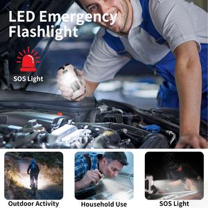 Socool Fan 10000mAh Electric Portable Waist Rechargeable USB Mini Wearable LED <b>Clip</b> Neck Fan with Brushless Motor - Product Image 3