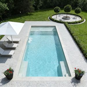 Piscine rectangulaire haut de gamme pour jardins, hôtels et maisons, avec cascade, prix de gros - Product Image 2