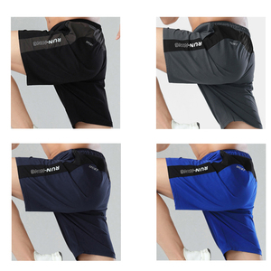 Shorts pour hommes Shorts de sport à séchage rapide avec logo personnalisable Pantalons d'entraînement tissés pour la <span class=keywords><strong>course</strong></span> à pied et les vêtements de sport - Product Image 4