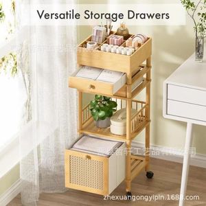 Multifunctional <b>Storage</b> <b>Cart</b> 5 Tier With Wheels Eco Friendly Office Organizer For Living Room Bathroom Beauty Salon - Product Image 4