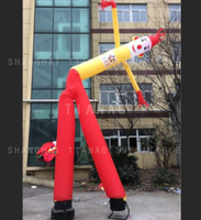 Danseur de ciel gonflable personnalisé avec deux jambes gonflable deux jambes danseur d'air tube de danse gonflable homme pour la publicité