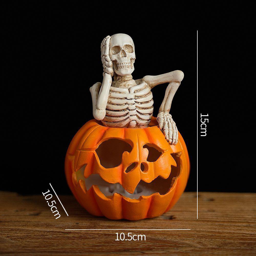 万圣节恐怖墨西哥骷髅南瓜发光树脂工艺品家居装饰日死亡小技巧模型图案爱手工制作| Alibaba.com, image size:1000x1000
