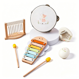 <span class=keywords><strong>Kit</strong></span> de jouets de percussion Montessori, ensemble d'instruments de <span class=keywords><strong>musique</strong></span> en bois pour bébés de plus d'un an - Product Image 1