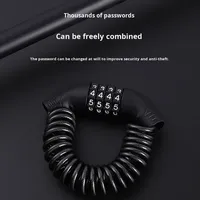 Sécurité Portable Anti-Vol Moto Scooter Vélo Vélo 4 Chiffres Combinaison Casque Serrure