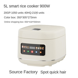 Cuisinière à <span class=keywords><strong>riz</strong></span> électrique intelligente 5L 900W, 110V-240V Utilisation mondiale, Écran tactile, Multifonction pour la maison et les cadeaux - Product Image 3