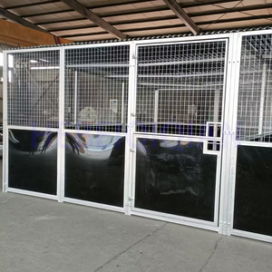 Box Prefabbricati per Cavalli con Telaio in Acciaio Zincato e Porta a Battente per Esterno, Pannelli per Scuderie per Attrezzature per Bestiame - Product Image 3