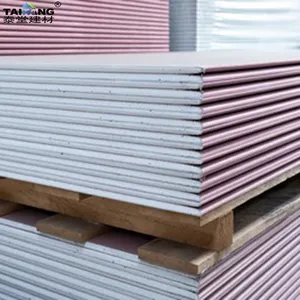 12mm Fireproof Plaster Gypsum Board Fiji 10mm Fire Resistant Paperbacked Plasterboards