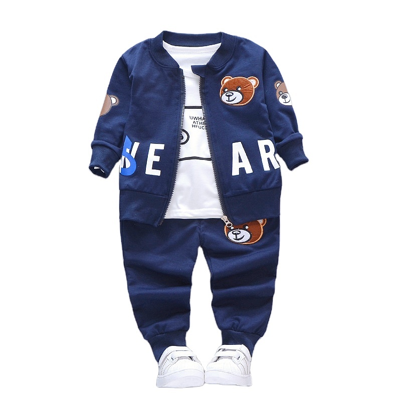 Boys Clothes Set 3-7 Years Old,2Pcs Kids Toddler Boy Autumn Winter Handsome Black Blouse Gray Casual Pants Outfit (2-3 Years Old, Black