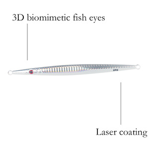 เหยื่อจิ๊กกิ้ง 80 กรัม เหยื่อตกปลาทะเลเรืองแสงในที่มืด จมเร็ว ทำจากโลหะ - Product Image 3