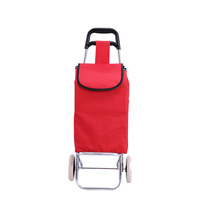Chariot de courses pliable, chariot à roulettes pour monter les escaliers, en métal et tissu Oxford, à deux roues, grande capacité, personnalisable