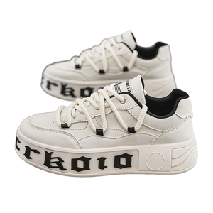 Nuevas Zapatillas Deportivas Casuales de Moda para Hombre, Transpirables, Antideslizantes, de Caña Alta, con Suela Gruesa Blanca, para Otoño - Product Image 1