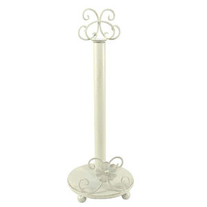 Vintage <b>White</b> Wash kitchen <b>Paper</b> <b>Roll</b> Holder - Product Image 1