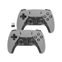 Manette de jeu sans fil S2 2.4G avec moteur de vibration, récepteur monobloc compatible Nintendo Switch, PS3, PS5, appareils mobiles