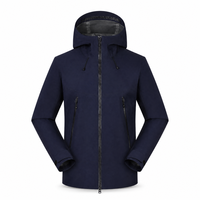 Veste d'hiver pour homme 3 en 1, imperméable, coupe-vent, à capuche, avec doublure en duvet, veste de ski thermique, logo personnalisé OEM